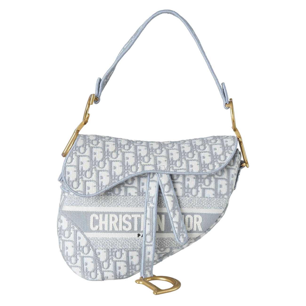 CHRISTIAN DIOR(USED)크리스찬디올 오블리크 새들백 미듐 & 스트랩